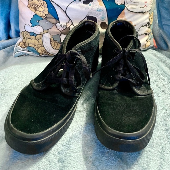 Vans old school black suede high tops Size 7 - Picture 3 of 4